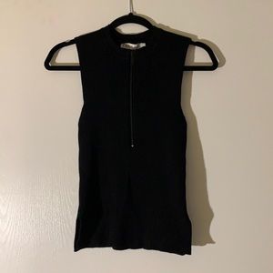 Sleeveless Zara zip up sweater